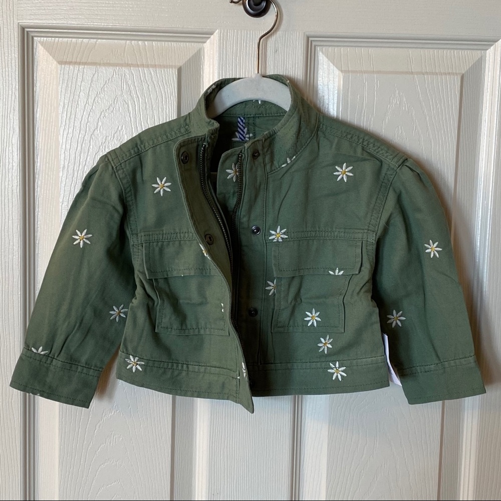 Gap Green Floral Utility Jacket - NEW🌼
